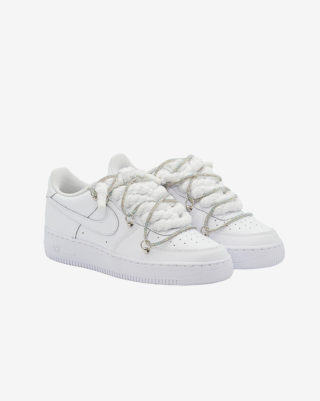 Air Force Rope Laces Swarovski Pink