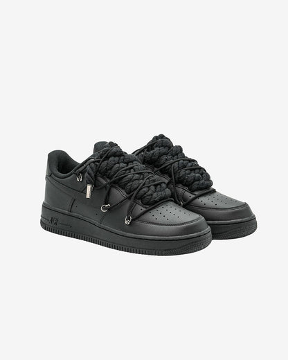 Air Force Rope Laces Double Black
