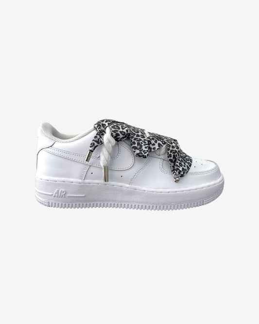 Air Force Rope Laces White Leopard